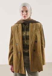 DEGRADE DESEN RAMİ ŞAL KAHVE - BEJ