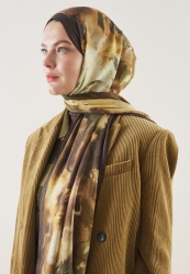 PURE ABSTRACT PATTERN RAMI HIJAB BROWN