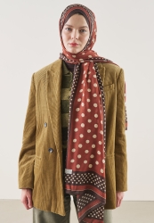 PUANTİYE DESEN RAMİ ŞAL KİREMİT