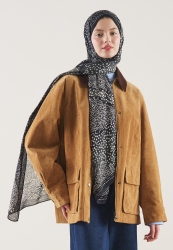 DOT ELEGANCE PATTERN RAMI HIJAB BLACK