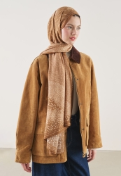 DOT ELEGANCE PATTERN RAMI HIJAB WARM COFFEE
