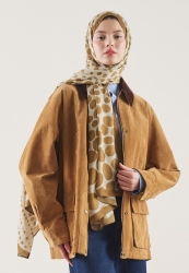 POLKA DOTS PATTERN RAMI HIJAB MUSTARD