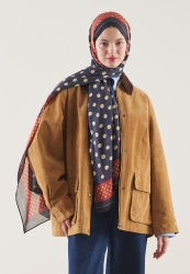 POLKA DOTS PATTERN RAMI HIJAB NAVY