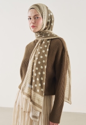 POLKA DOTS PATTERN RAMI HIJAB MINK