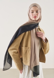 DEGRADE PATTERN RAMI HIJAB BLACK