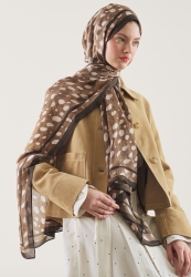 WILD FAWN PATTERN RAMI HIJAB MINK