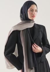 DEGRADE PATTERN RAMI HIJAB BLACK GRAY