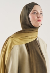 DEGRADE DESEN RAMİ ŞAL HAKİ - OLIVE