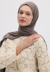 BAMBOO JERSEY HIJAB DUSTY BROWN
