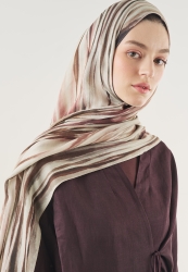 DARK BATIK PATTERNED SOFT VISCOSE HIJAB DUSTY ROSE