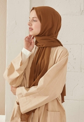 ORGANIC COTTON HIJAB WALNUT