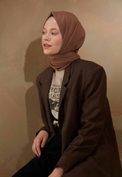 COTTON VISCOSE HIJAB MILK COFFEE