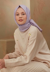 COTTON VISCOSE HIJAB LILAC