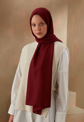 COTTON VISCOSE HIJAB CLARET RED