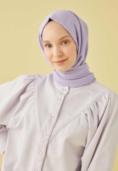 ÇİZGİ DOKUMA ŞAL SOFT LİLA