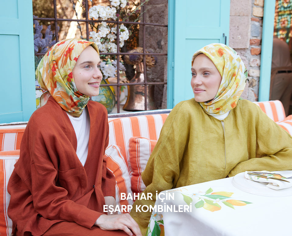 Bahar İçin Eşarp Kombinleri