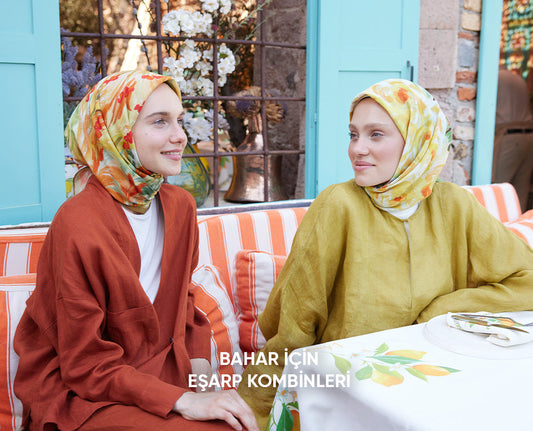 Bahar İçin Eşarp Kombinleri