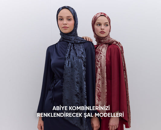 Abiye Kombinlerinizi Renklendirecek Şal Modelleri