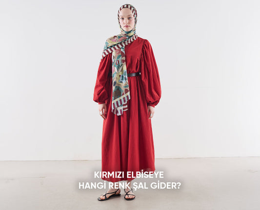Kırmızı Elbiseye Hangi Renk Şal Gider?