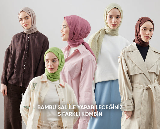 Bambu Şal ile Yapabileceğiniz 5 Farklı Kombin