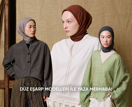 Düz Eşarp Modelleri ile Yaza Merhaba!