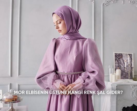 Mor Elbisenin Üstüne Hangi Renk Şal Gider?