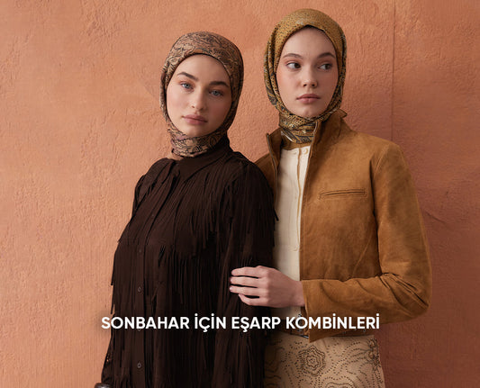 Sonbahar İçin Eşarp Kombinleri