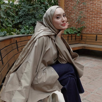 Nori İpeksi Jakar Şal Naturel Bej