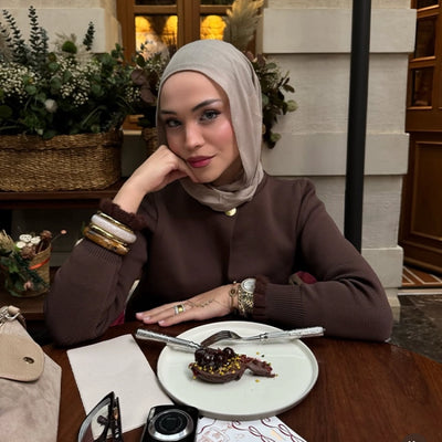 Soft Viskon Şal Naturel Bej
