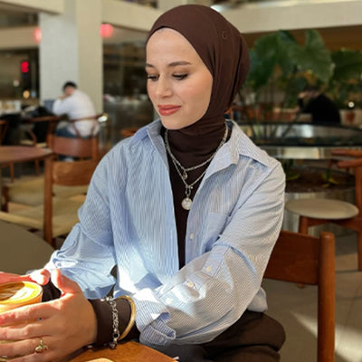 Athletic Hijab Koyu Kahve