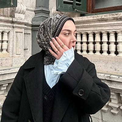 Emerald Desen Şal Siyah