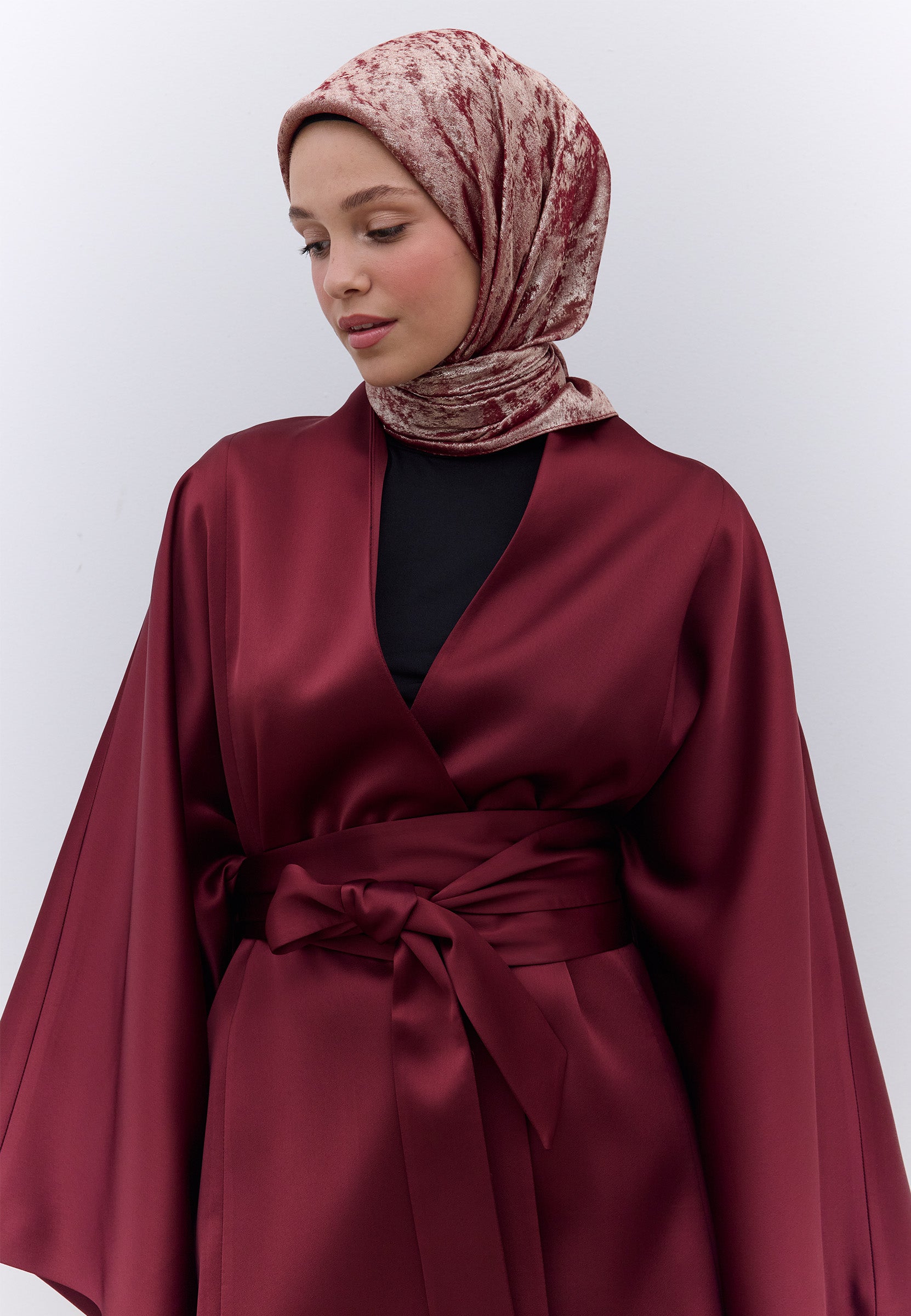 Kırmızı Luxury Shıne Eşarp