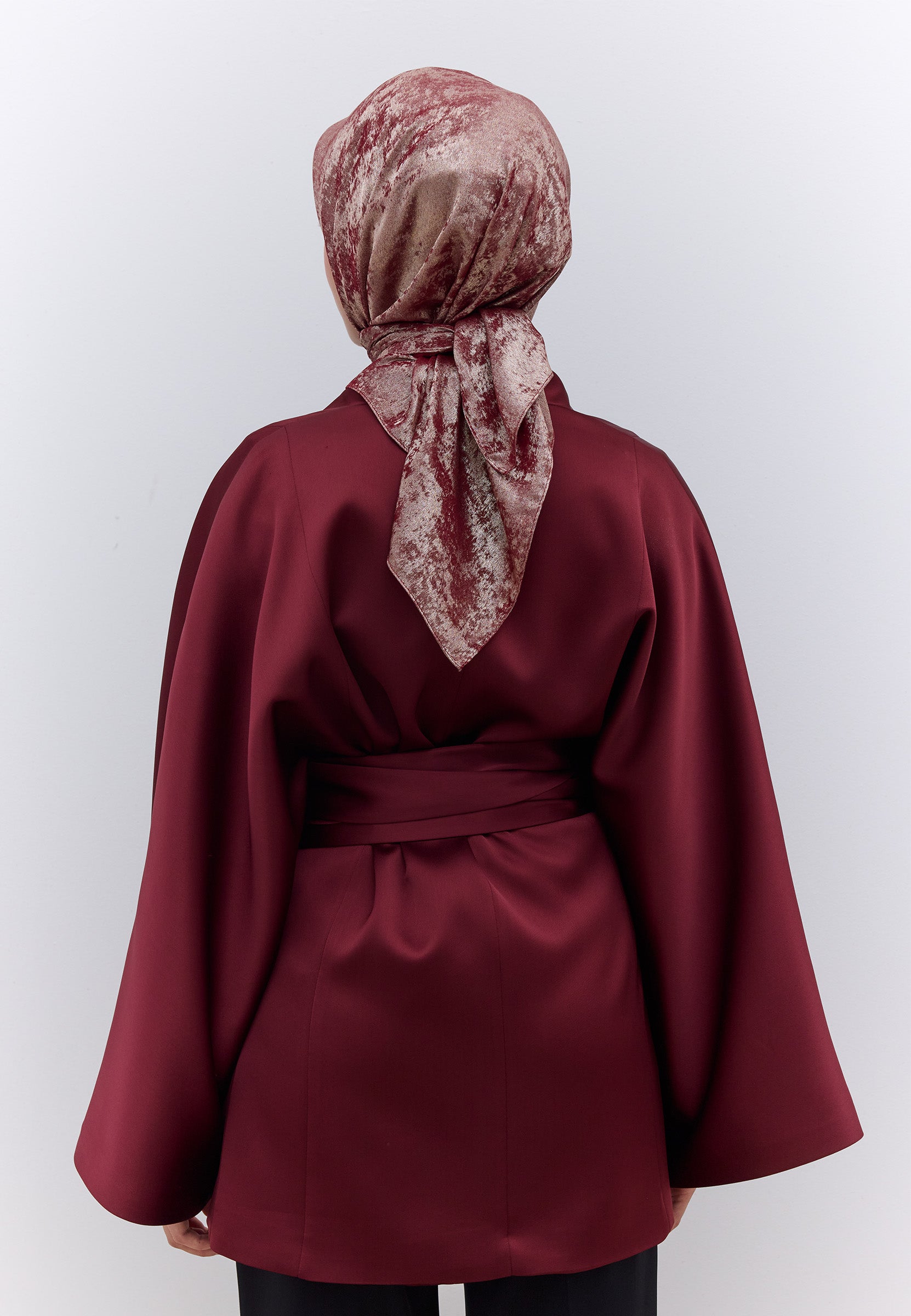 Kırmızı Luxury Shıne Eşarp