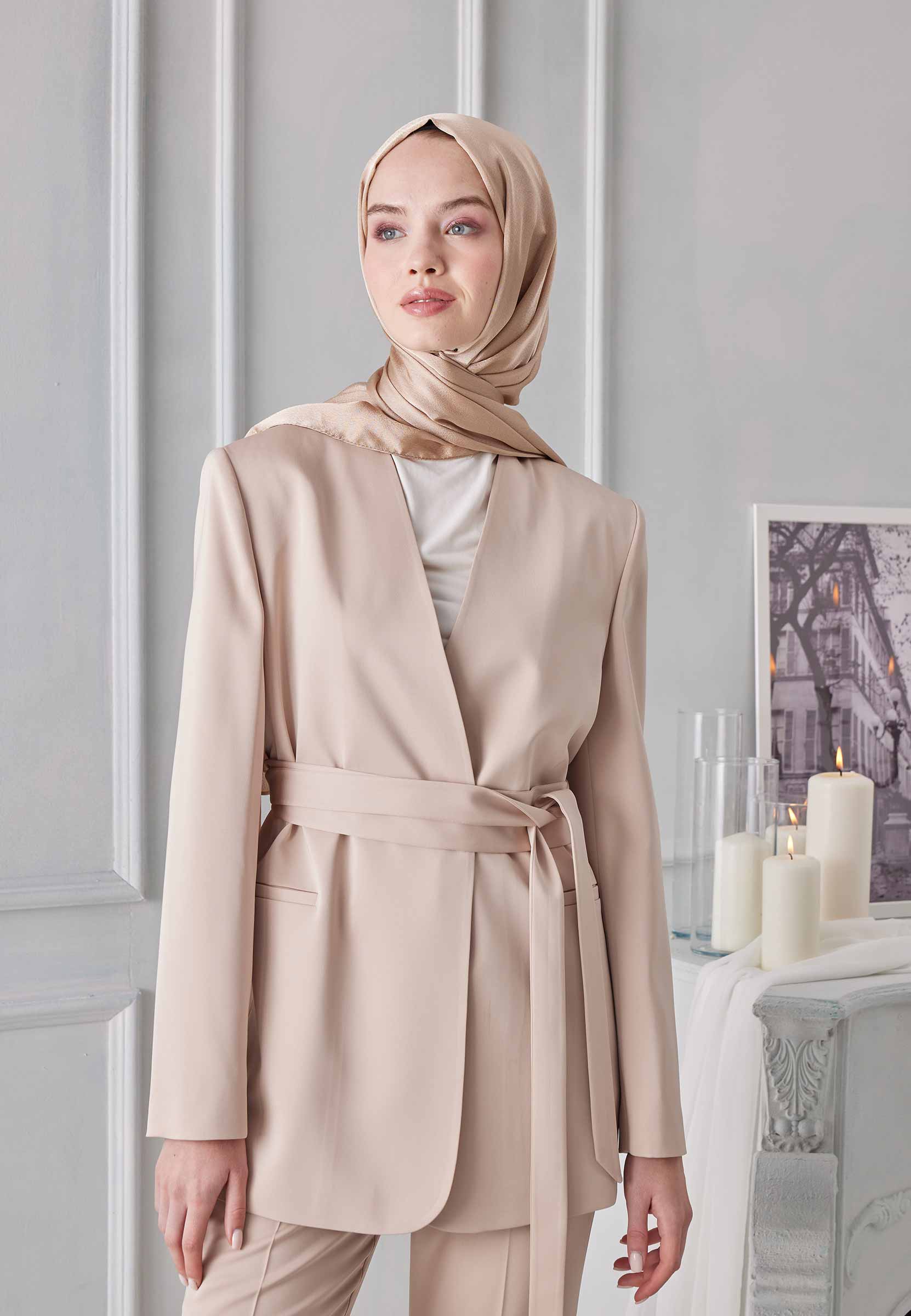 Nude Janjanlı Şal