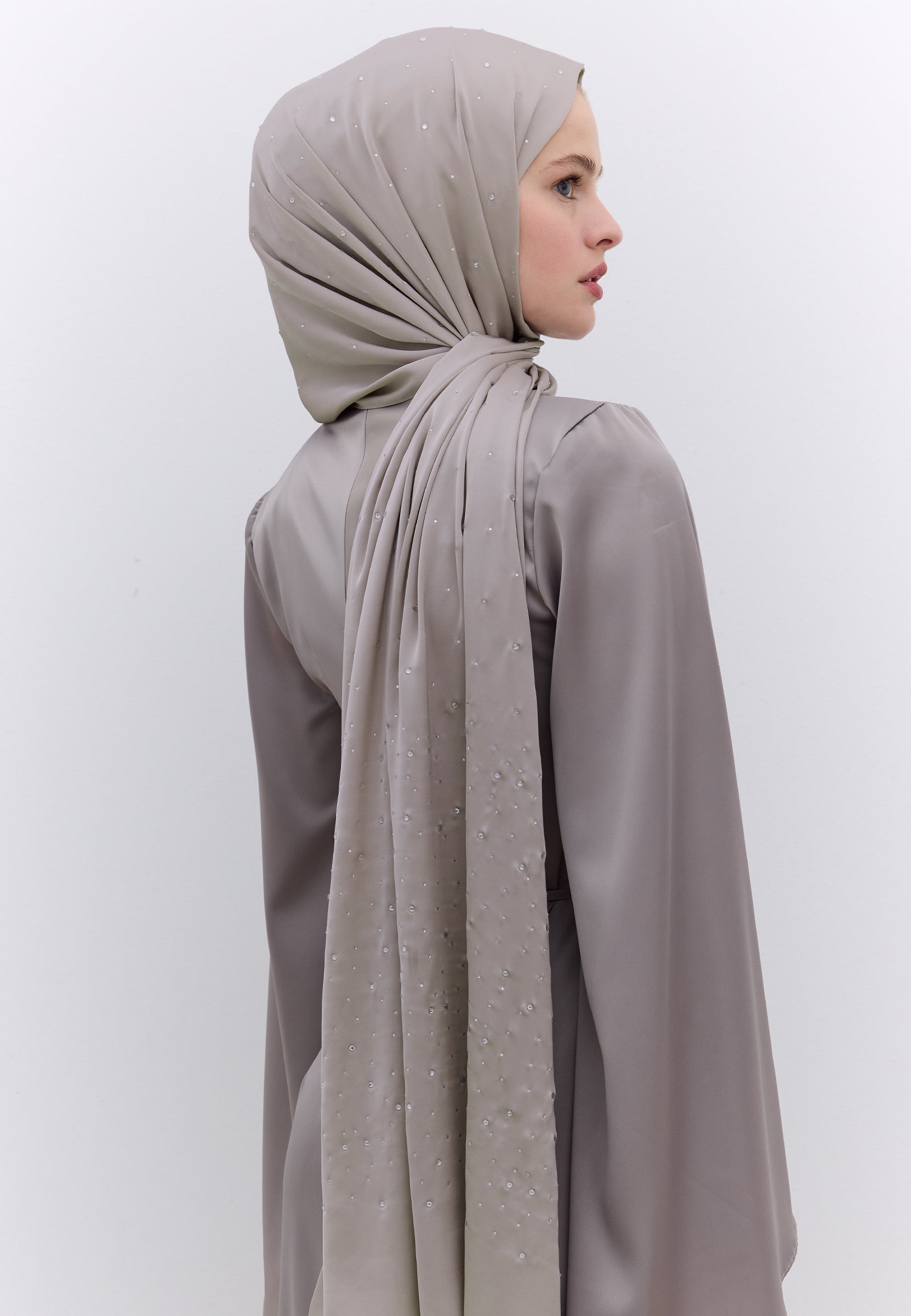 Taş Strass Taşlı İpeksi Şal