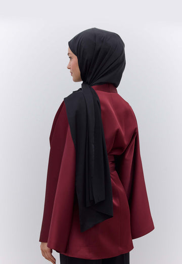 Siyah İpeksi Elegance Şal
