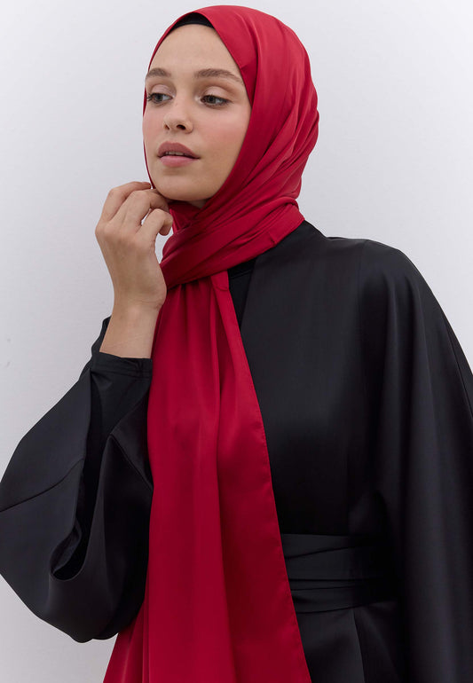 Bordo İpeksi Elegance Şal