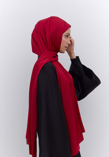 Bordo İpeksi Elegance Şal