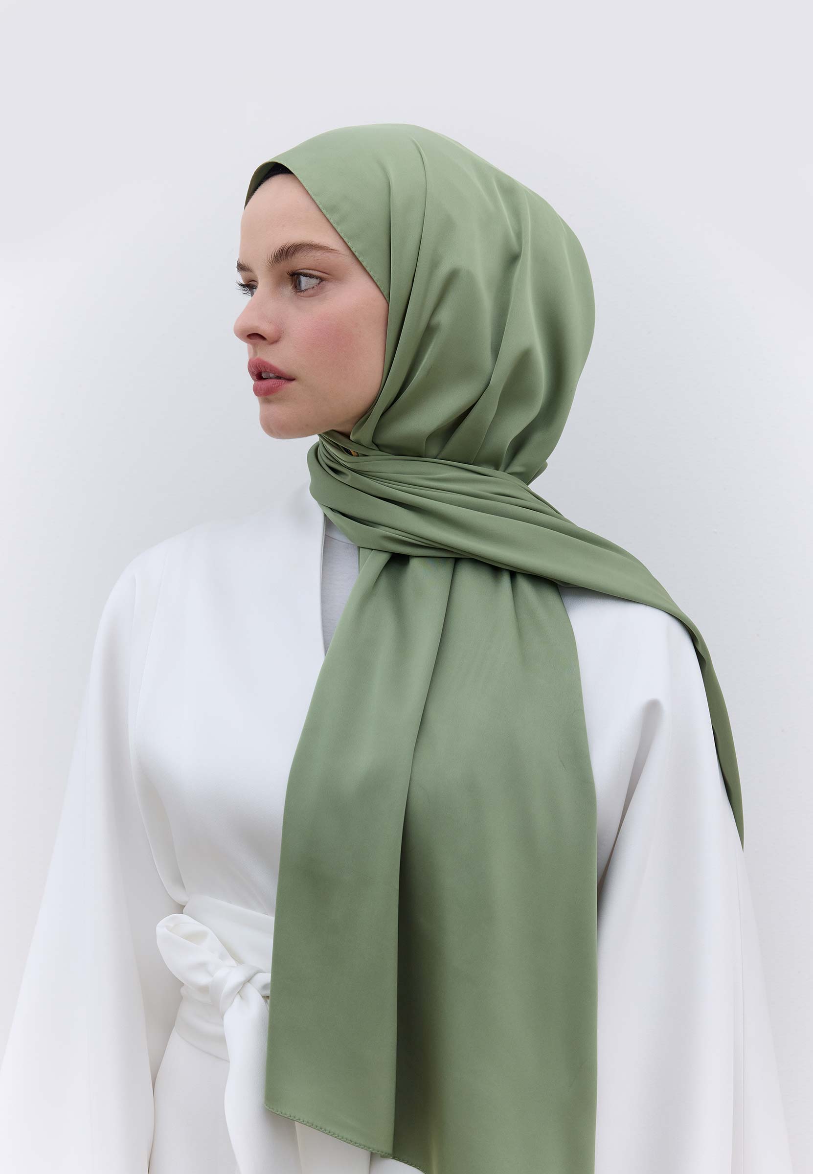 Haki İpeksi Elegance Şal