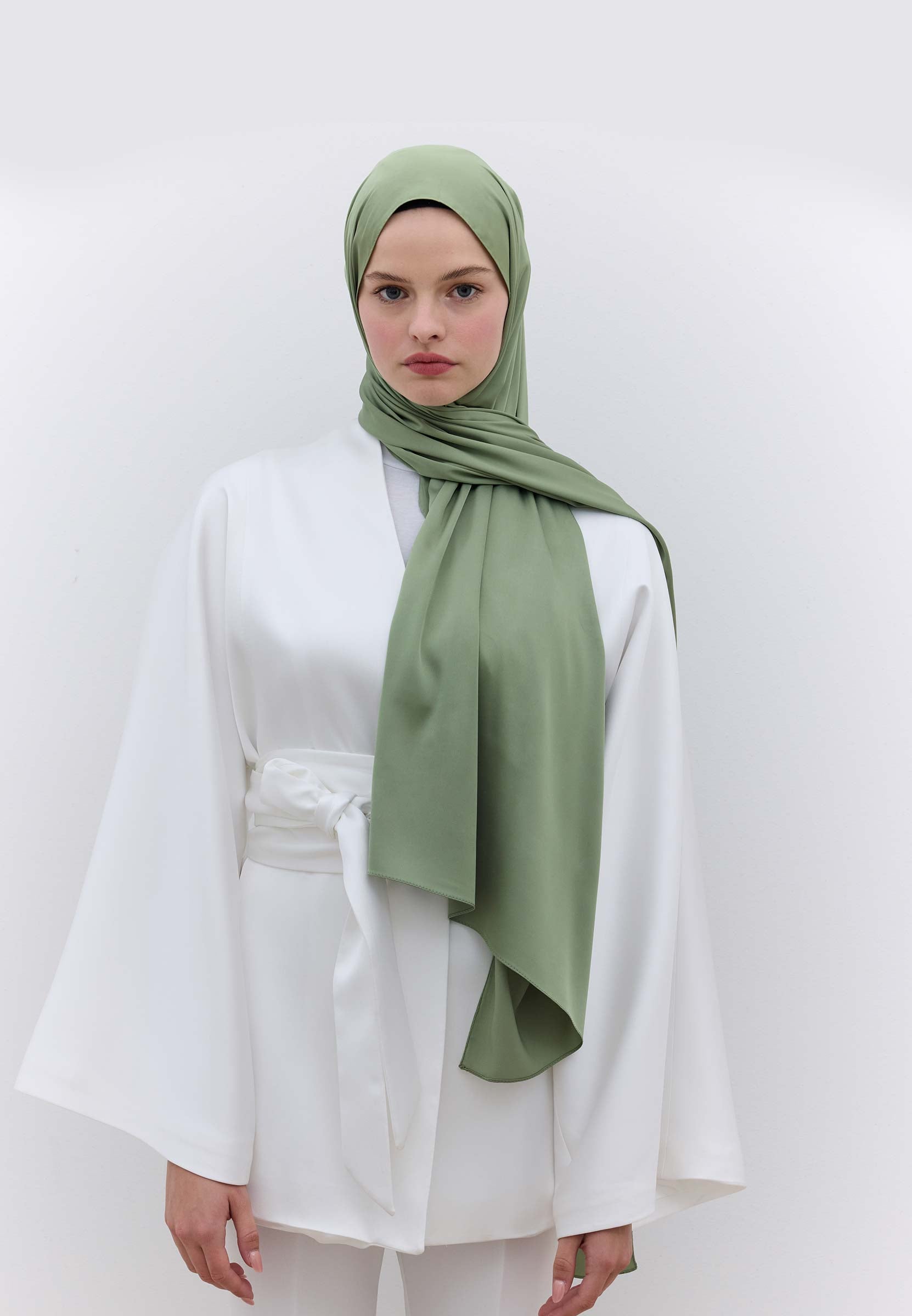 Haki İpeksi Elegance Şal