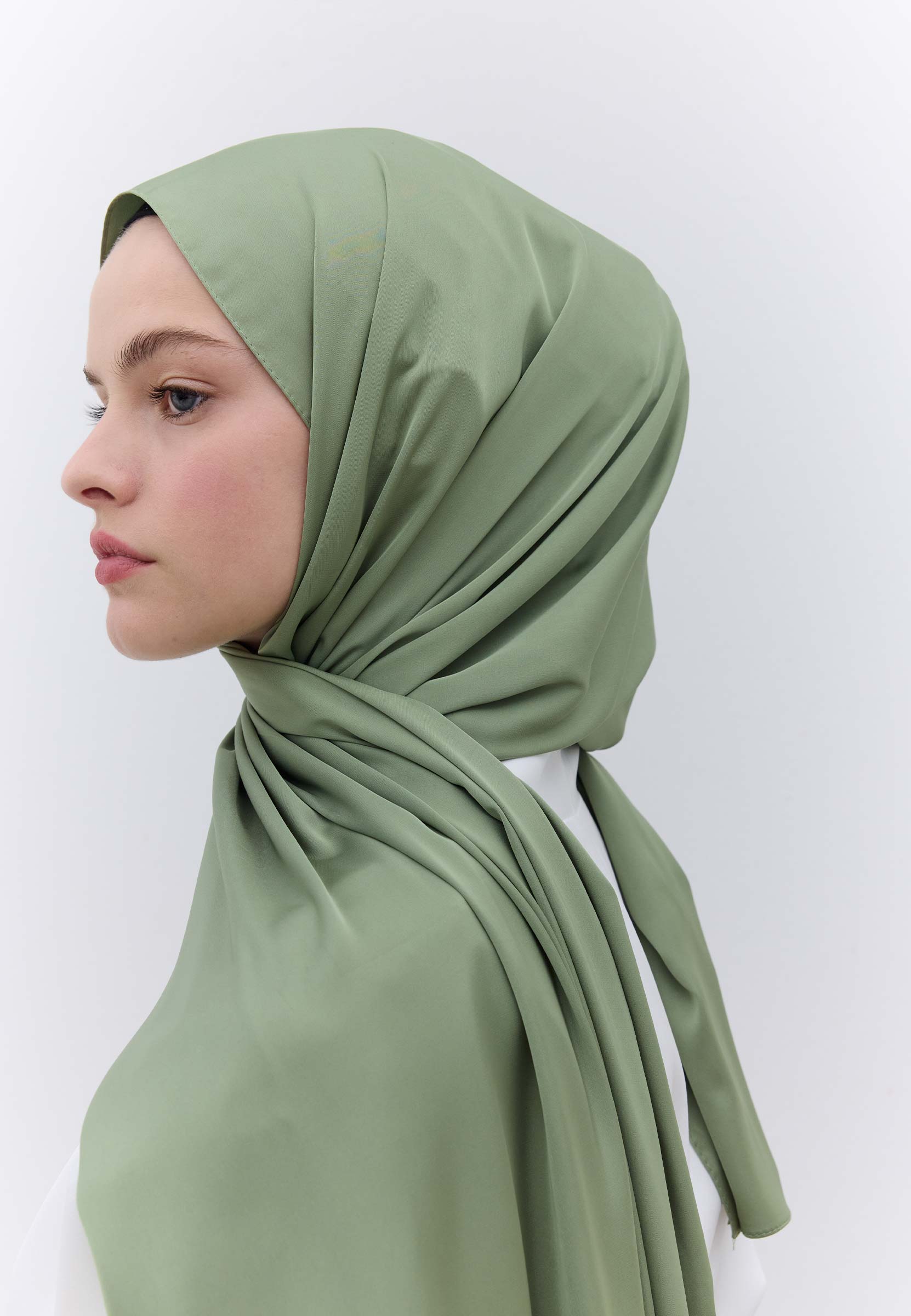 Haki İpeksi Elegance Şal
