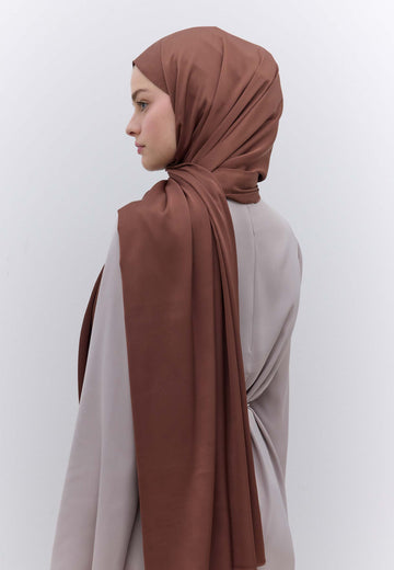 Kahve İpeksi Elegance Şal