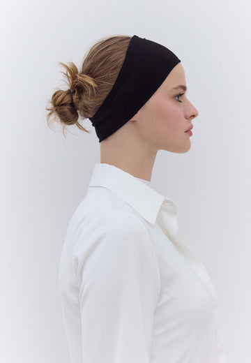 Siyah Silikonlu Bandana