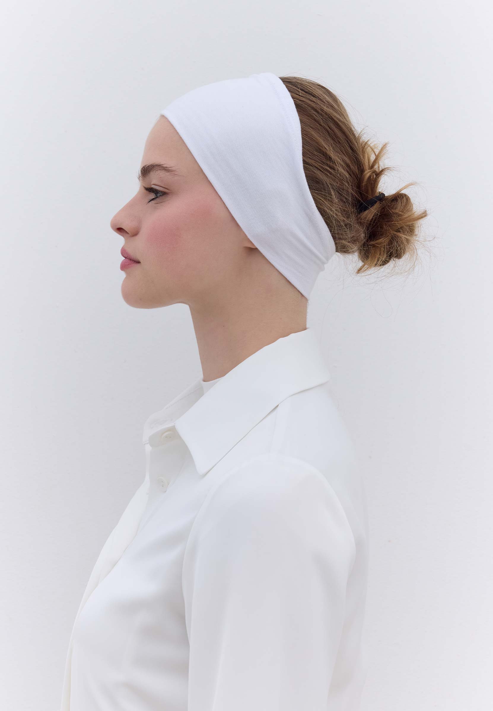 Beyaz Silikonlu Bandana