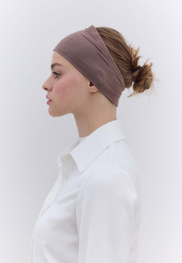 Koyu Vizon Silikonlu Bandana