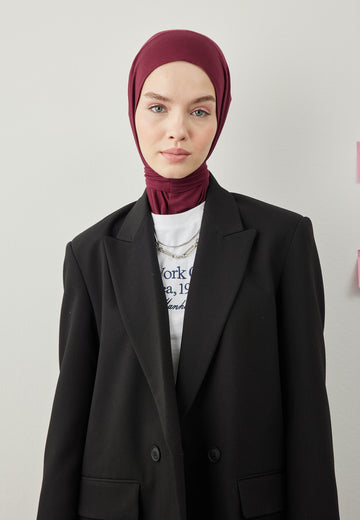 Bordo Athletıc Hıjab