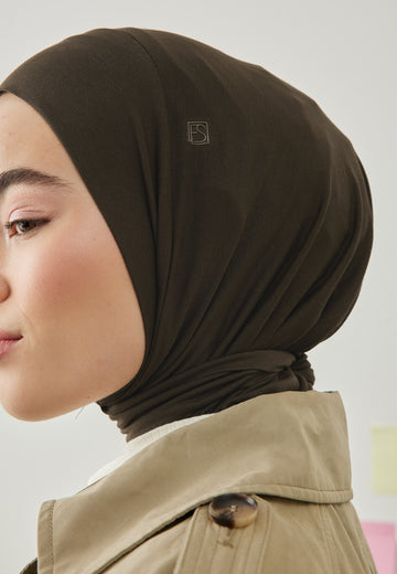 Athletic Hijab Koyu Kahve