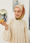 Gülkurusu Mila Desen Pamuk Vual Eşarp