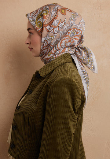 Somon Lena Desen Pamuk İpek Eşarp
