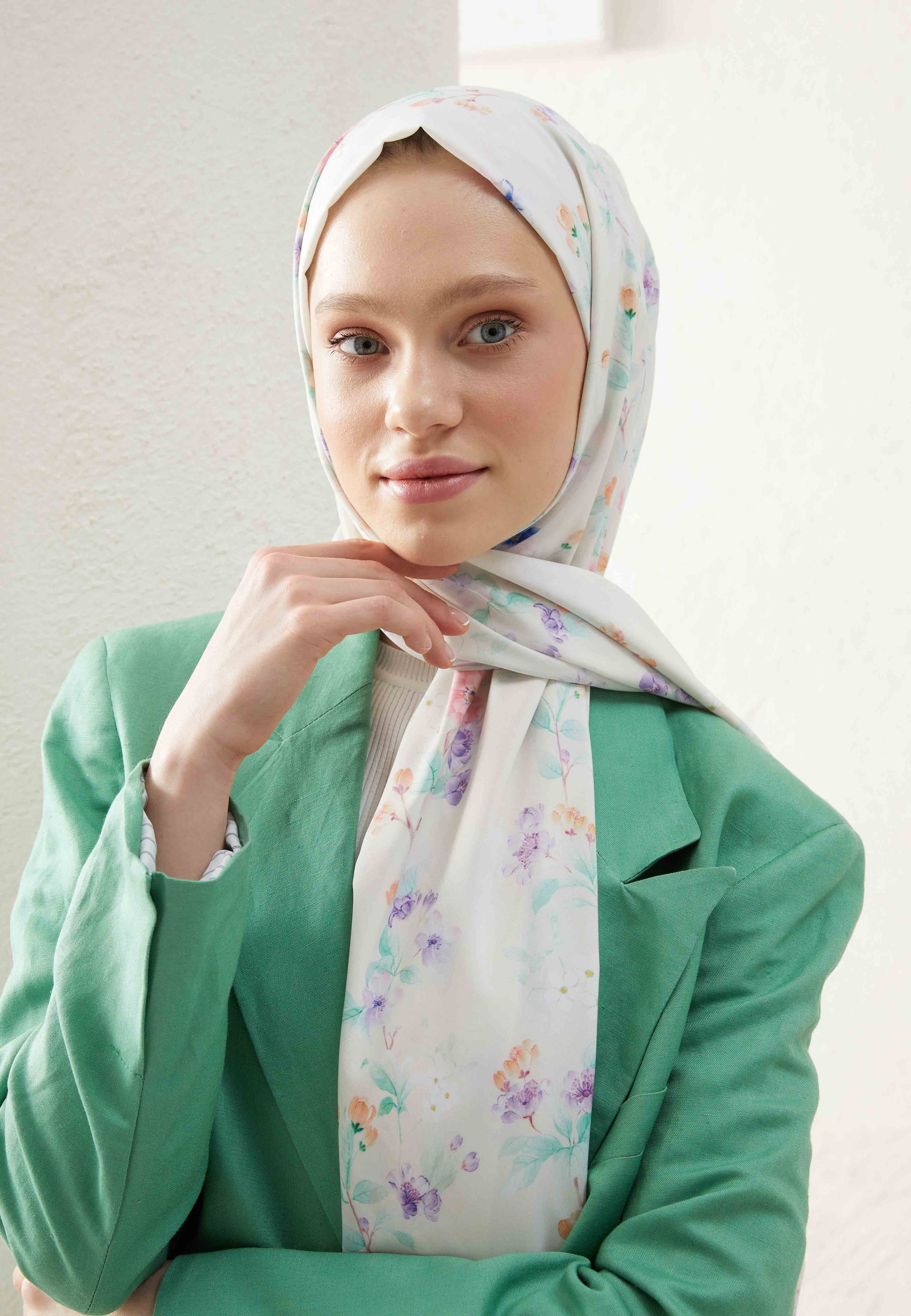 Kavun Prımrose Desen Şal